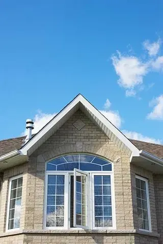 Brick House with Tinted Window
